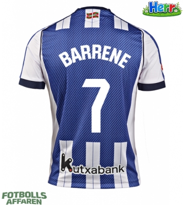 Real Sociedad Ander Barrenetxea #7 Hemmatröja 2025-26 Kortärmad